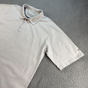 LIFE IS GOOD Polo Shirt Mens XXL 2XL White Short Sleeve Cotton Bamboo